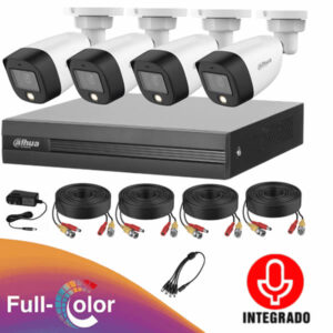 kit-dahua-de-4-camaras-bala-full-color-2mpx-1080p-microfono-integrado